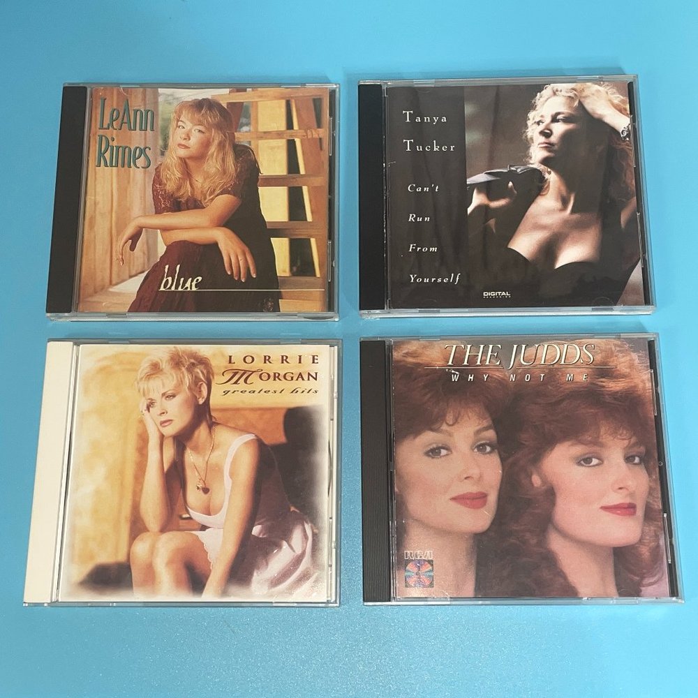 Country Music CD Lot of 4 LeAnn Rimes Lorrie Morgan The Judds Tanya Tucker